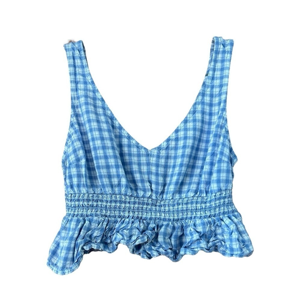 Hollister Gingham Crop Top Women's Small Sleeveless
